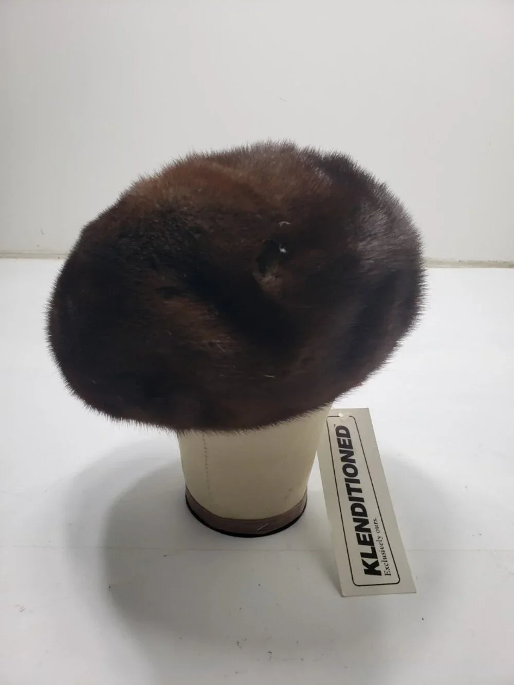 Vintage Klenditioned Genuine Fur Hat Dark Brown Womens New With Tags NWT